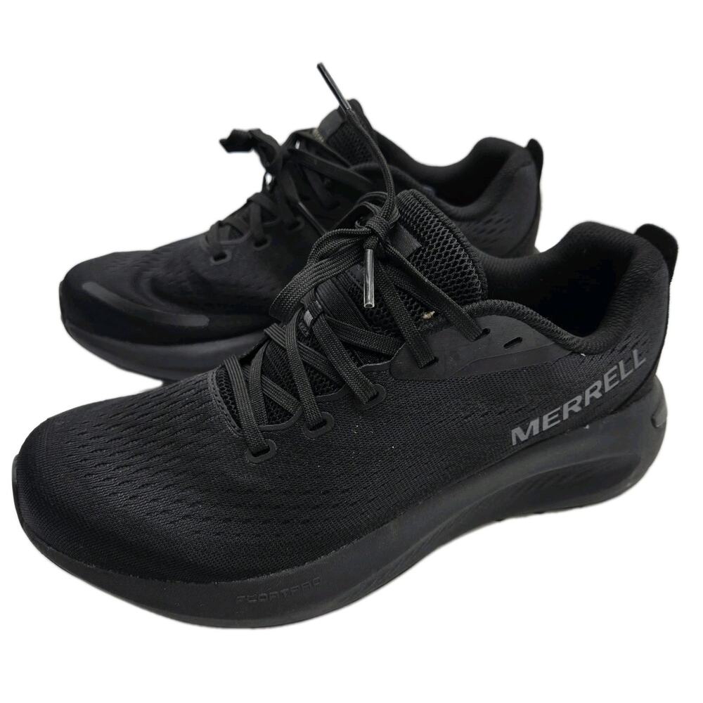 Merrell Mens Morphlite Road to Trail Running Shoes Triple Black J068281 Size 7.5